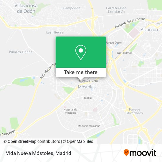 mapa Vida Nueva Móstoles