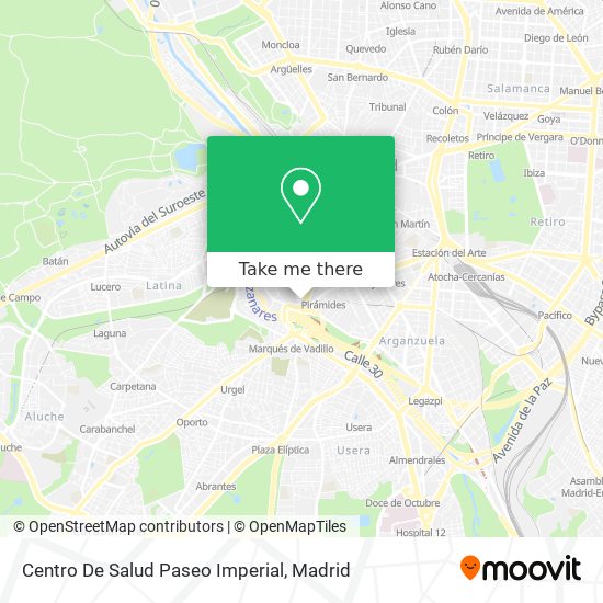 Centro De Salud Paseo Imperial map