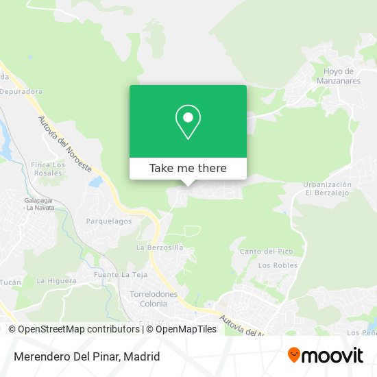 Merendero Del Pinar map