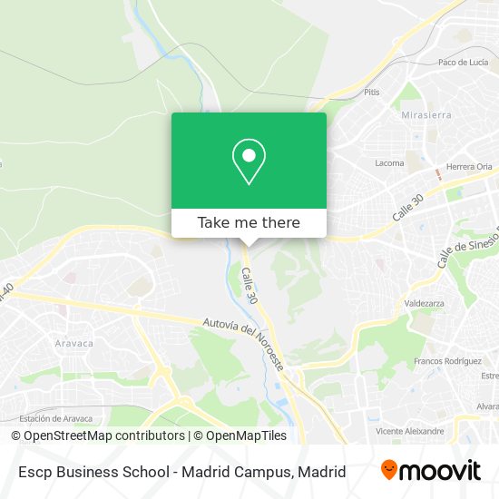 Escp Business School - Madrid Campus map