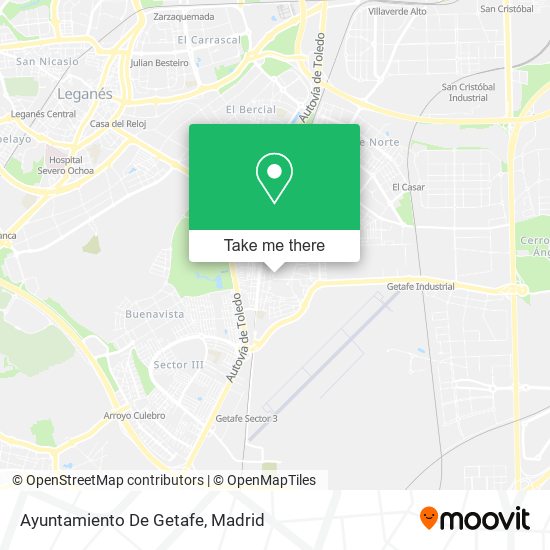 mapa Ayuntamiento De Getafe