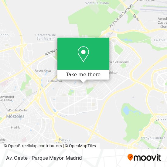 mapa Av. Oeste - Parque Mayor