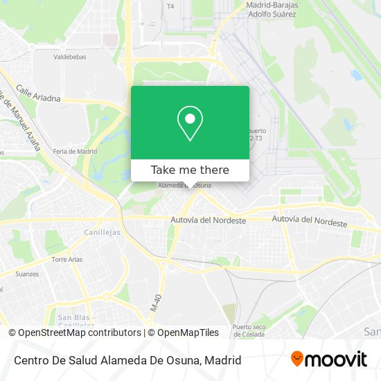 Centro De Salud Alameda De Osuna map