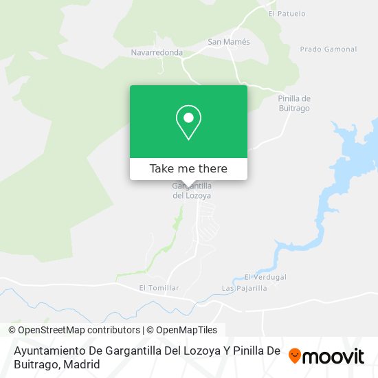 Ayuntamiento De Gargantilla Del Lozoya Y Pinilla De Buitrago map