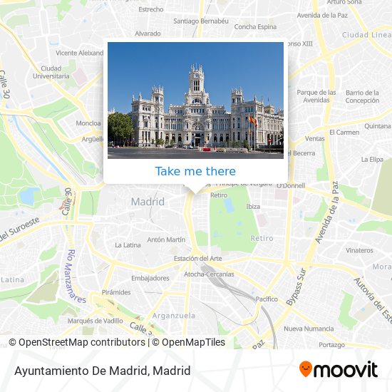 Ayuntamiento De Madrid map