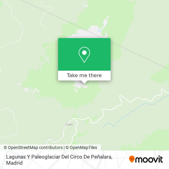 Lagunas Y Paleoglaciar Del Circo De Peñalara map