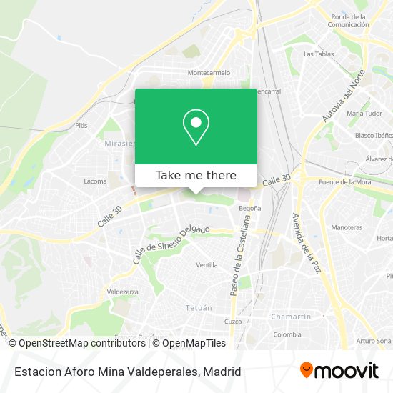 Estacion Aforo Mina Valdeperales map