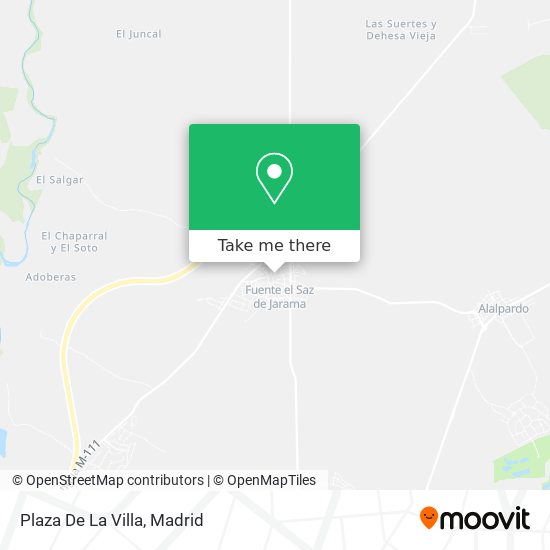 mapa Plaza De La Villa