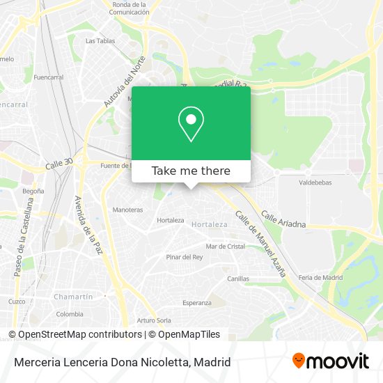 Merceria Lenceria Dona Nicoletta map