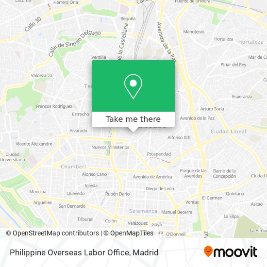 Philippine Overseas Labor Office map