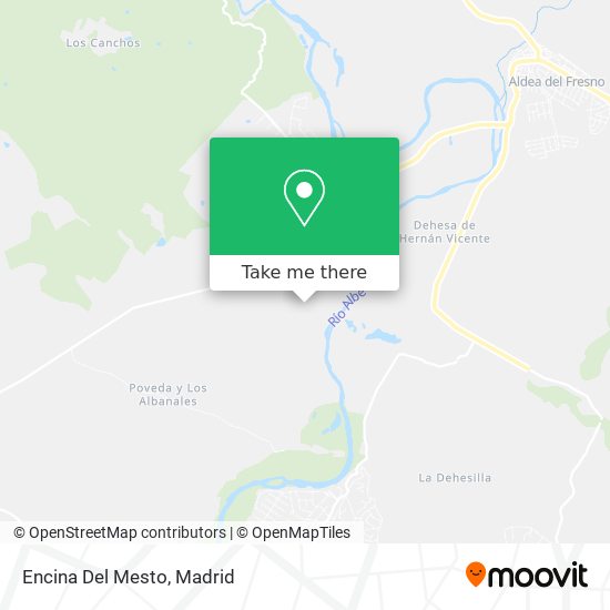 mapa Encina Del Mesto