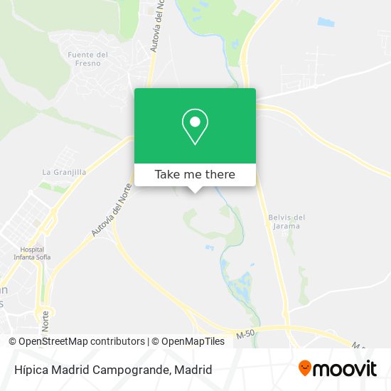 mapa Hípica Madrid Campogrande