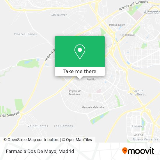 Farmacia Dos De Mayo map