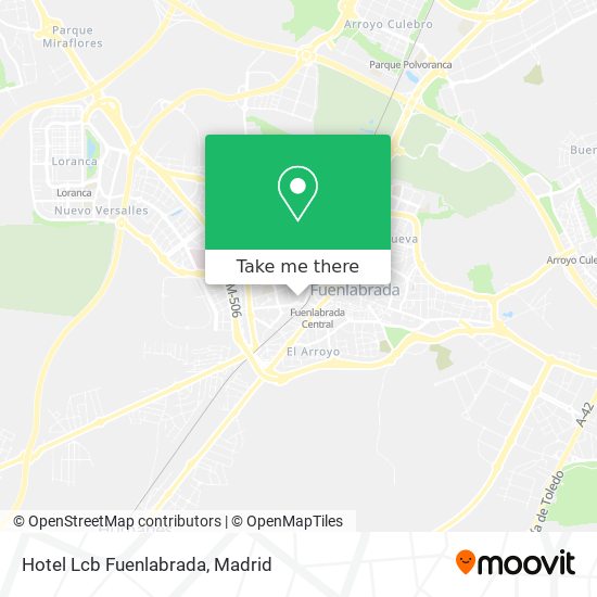 mapa Hotel Lcb Fuenlabrada