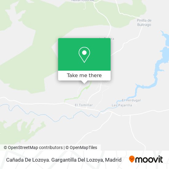 mapa Cañada  De Lozoya. Gargantilla Del Lozoya