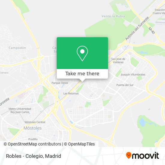 mapa Robles - Colegio