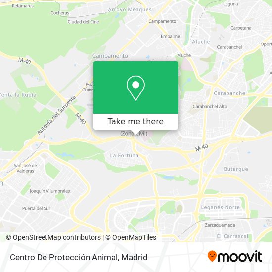 Centro De Protección Animal map