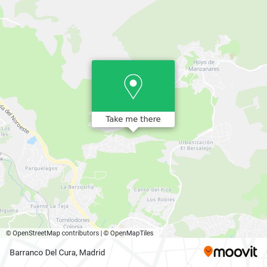 Barranco Del Cura map