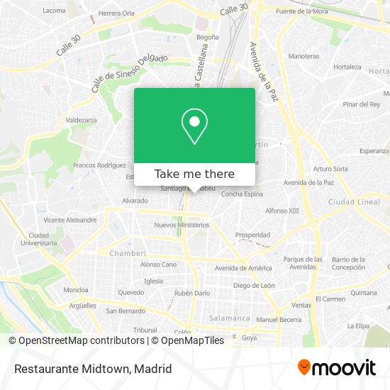 mapa Restaurante Midtown