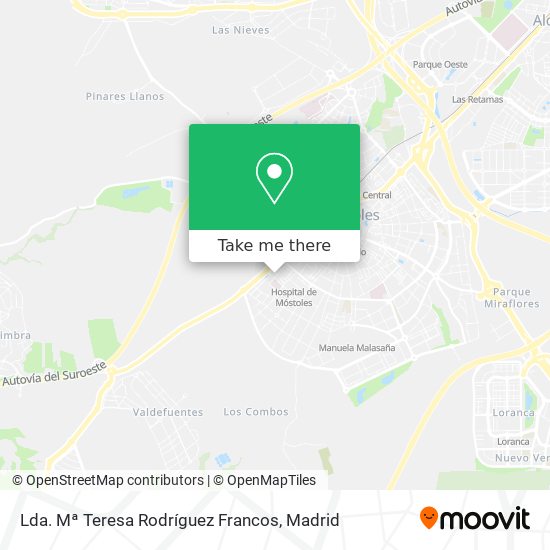 Lda. Mª Teresa Rodríguez Francos map