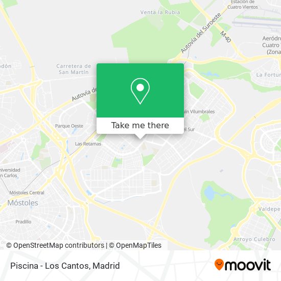 Piscina - Los Cantos map