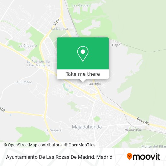 mapa Ayuntamiento De Las Rozas De Madrid
