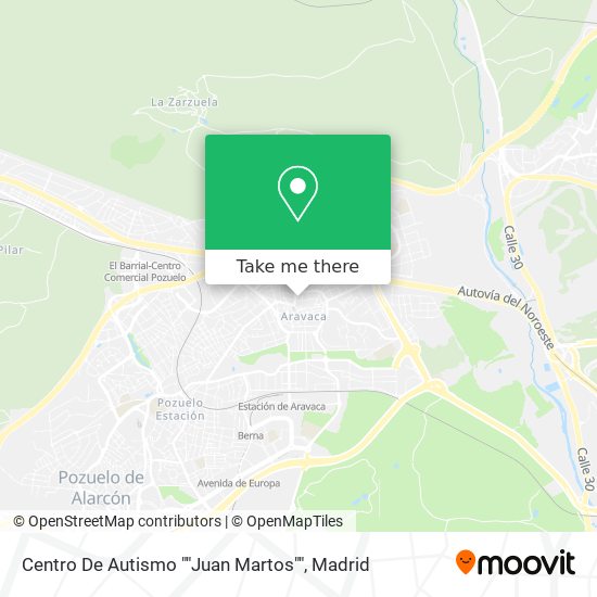 mapa Centro De Autismo ""Juan Martos""