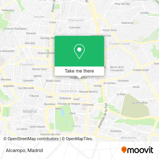 mapa Alcampo