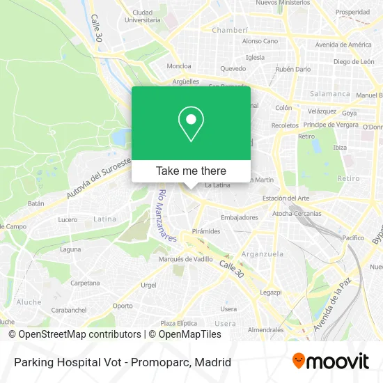 Parking Hospital Vot - Promoparc map