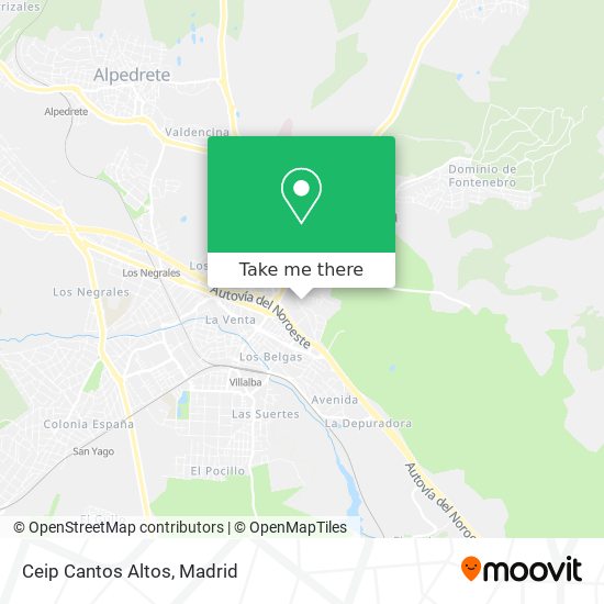 Ceip Cantos Altos map