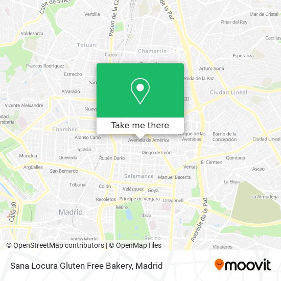 Sana Locura Gluten Free Bakery map