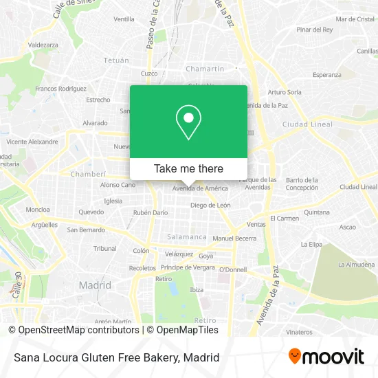 Sana Locura Gluten Free Bakery map