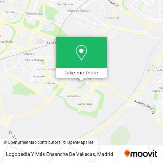 mapa Logopedia Y Más Ensanche De Vallecas