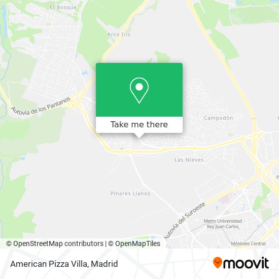 American Pizza Villa map