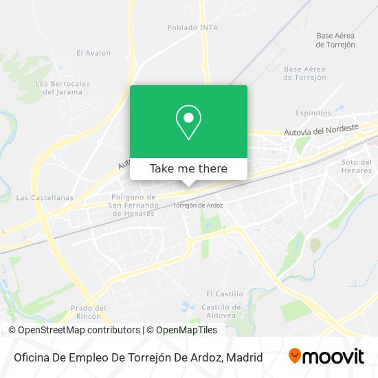 mapa Oficina De Empleo De Torrejón De Ardoz