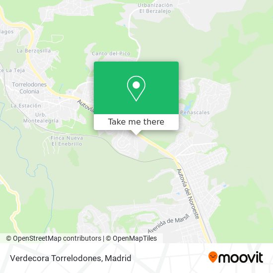 Verdecora Torrelodones map