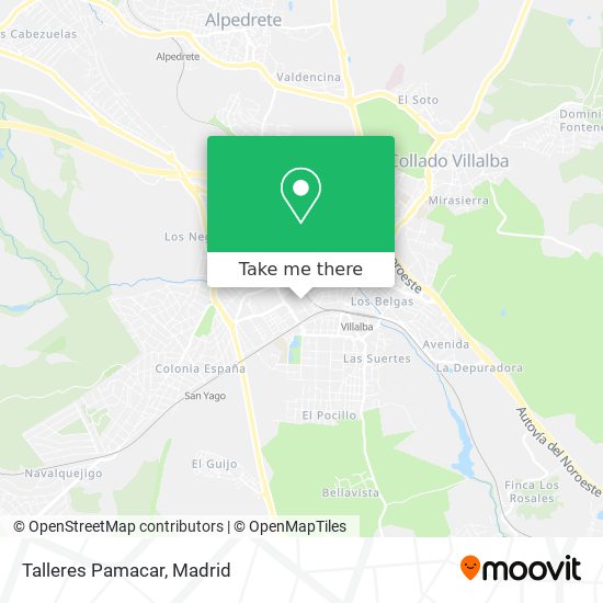 Talleres Pamacar map