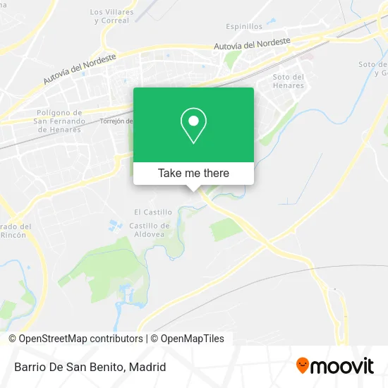Barrio De San Benito map