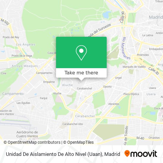 Unidad De Aislamiento De Alto Nivel (Uaan) map