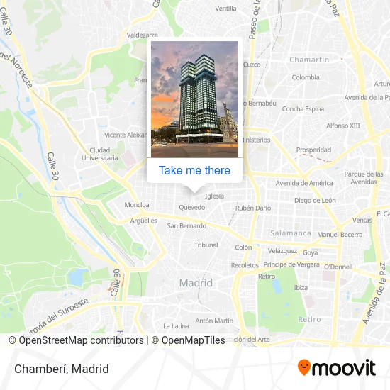 Chamberí map