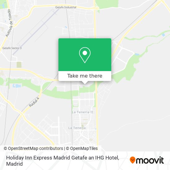 Holiday Inn Express Madrid Getafe an IHG Hotel map