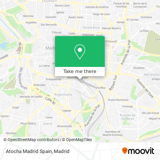 Atocha Madrid Spain map