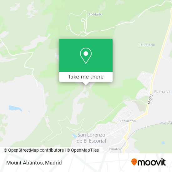 Mount Abantos map