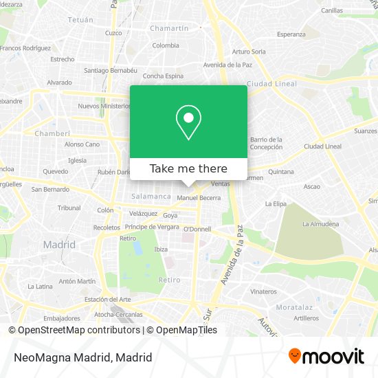 NeoMagna Madrid map