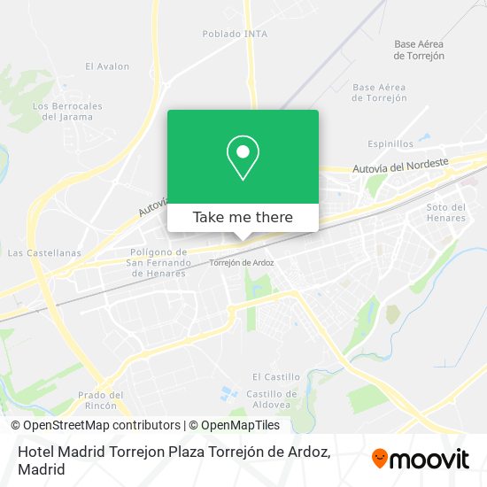 mapa Hotel Madrid Torrejon Plaza Torrejón de Ardoz