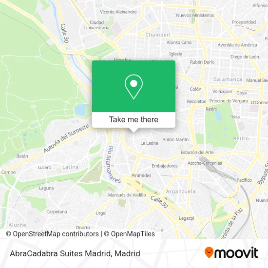 mapa AbraCadabra Suites Madrid