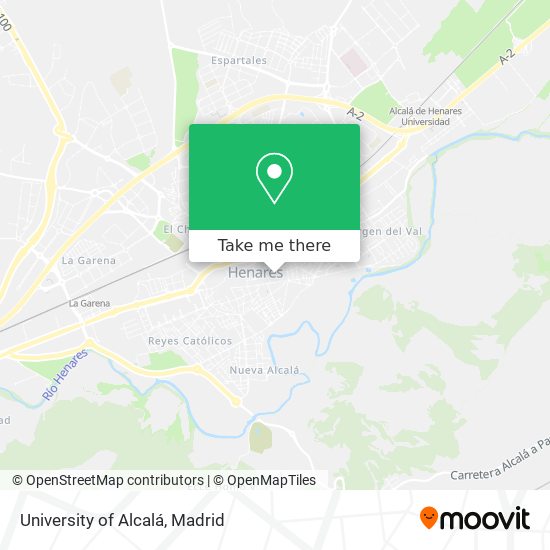 mapa University of Alcalá