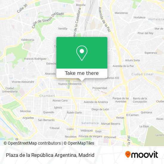 Plaza de la República Argentina map