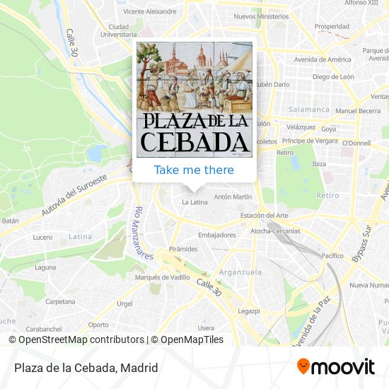 Plaza de la Cebada map