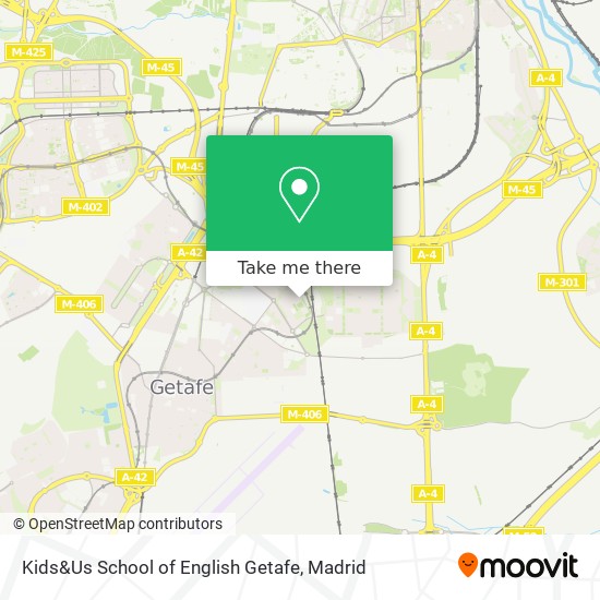 Kids&Us School of English Getafe map